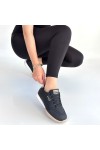 Tawen Siyah Cilt Bej Tabanlı Bağcıklı Spor Ayakkabı Tawen Siyah Cilt Bej Tabanlı Bağcıklı Spor Ayakkabı